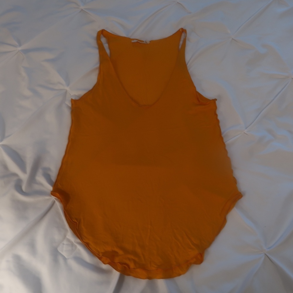 Orange Sleeveless Top